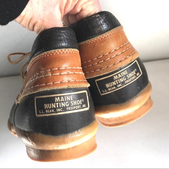 LL Bean Waterproof Duck Boot shoes 9 brown Maine - Picture 2 of 7